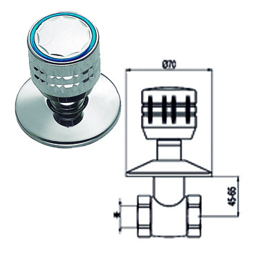 TRES 123155F ESE/23 AIXETA PAS EMPOTRAR 1/2" FREDA